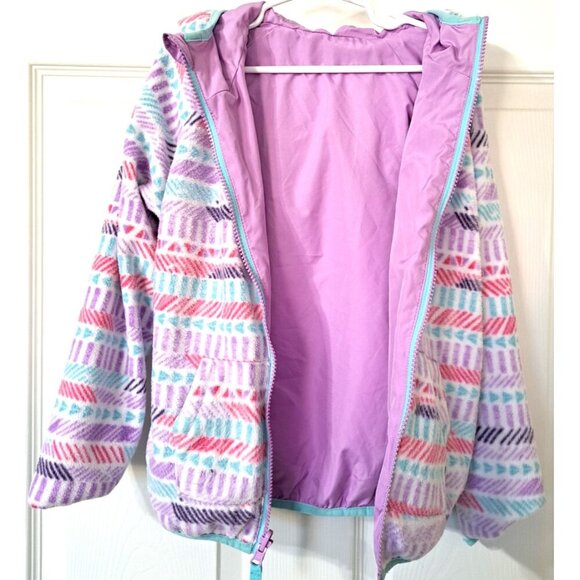 Eddie Bauer Girl's XS (5/6) Multicolor Reversible Full Zip Lightweight Jacket - Picture 6 of 10
